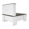 Bestar Norma U-Shaped Desk with Hutch, Walnut Grey & White 181852-000035 - alternate 5